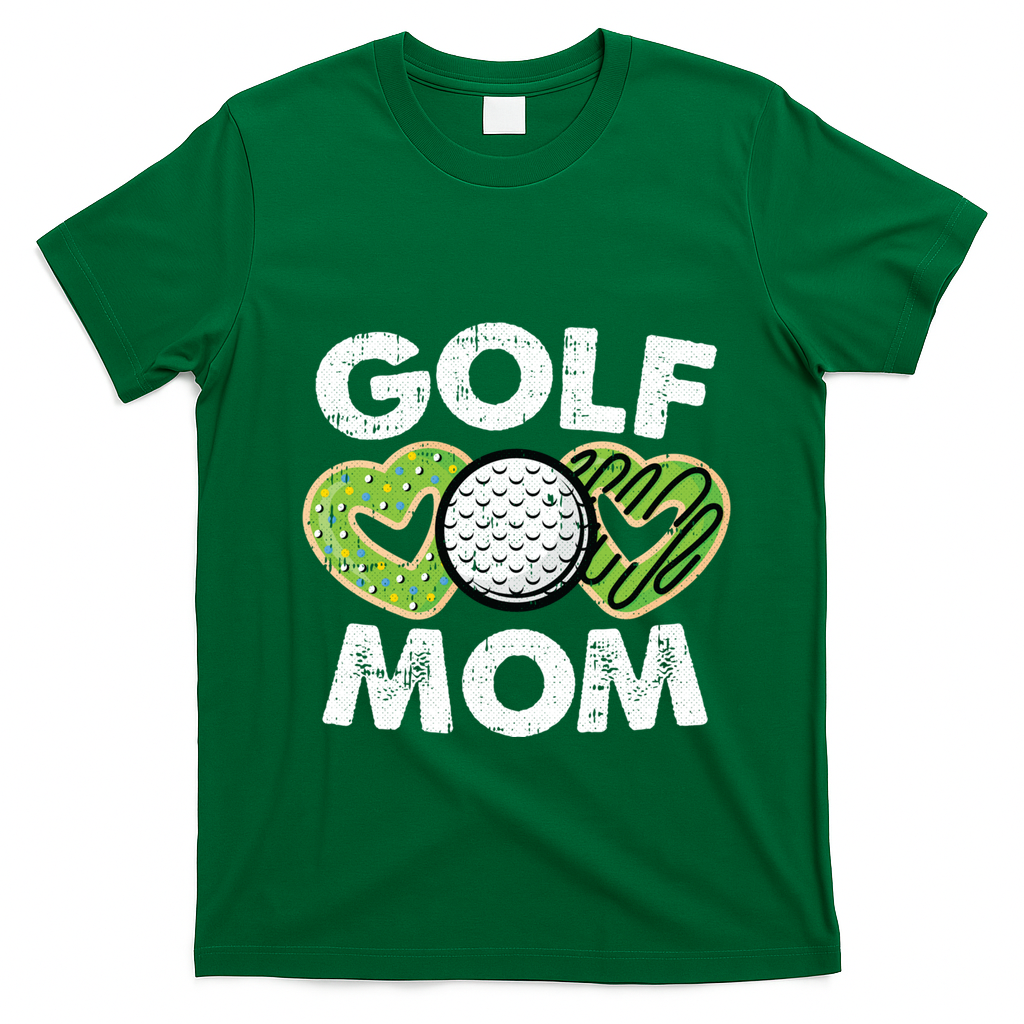 Golf Mom Cool Golfing Sports Lover Golfer Mama Mother Meaningful Gift T-Shirt - Irish Green