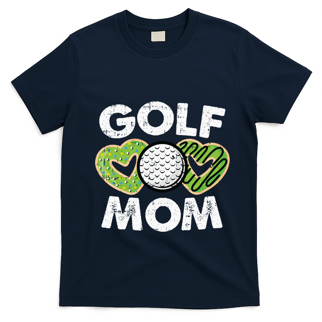 Golf Mom Cool Golfing Sports Lover Golfer Mama Mother Meaningful Gift T-Shirt - Navy Blue