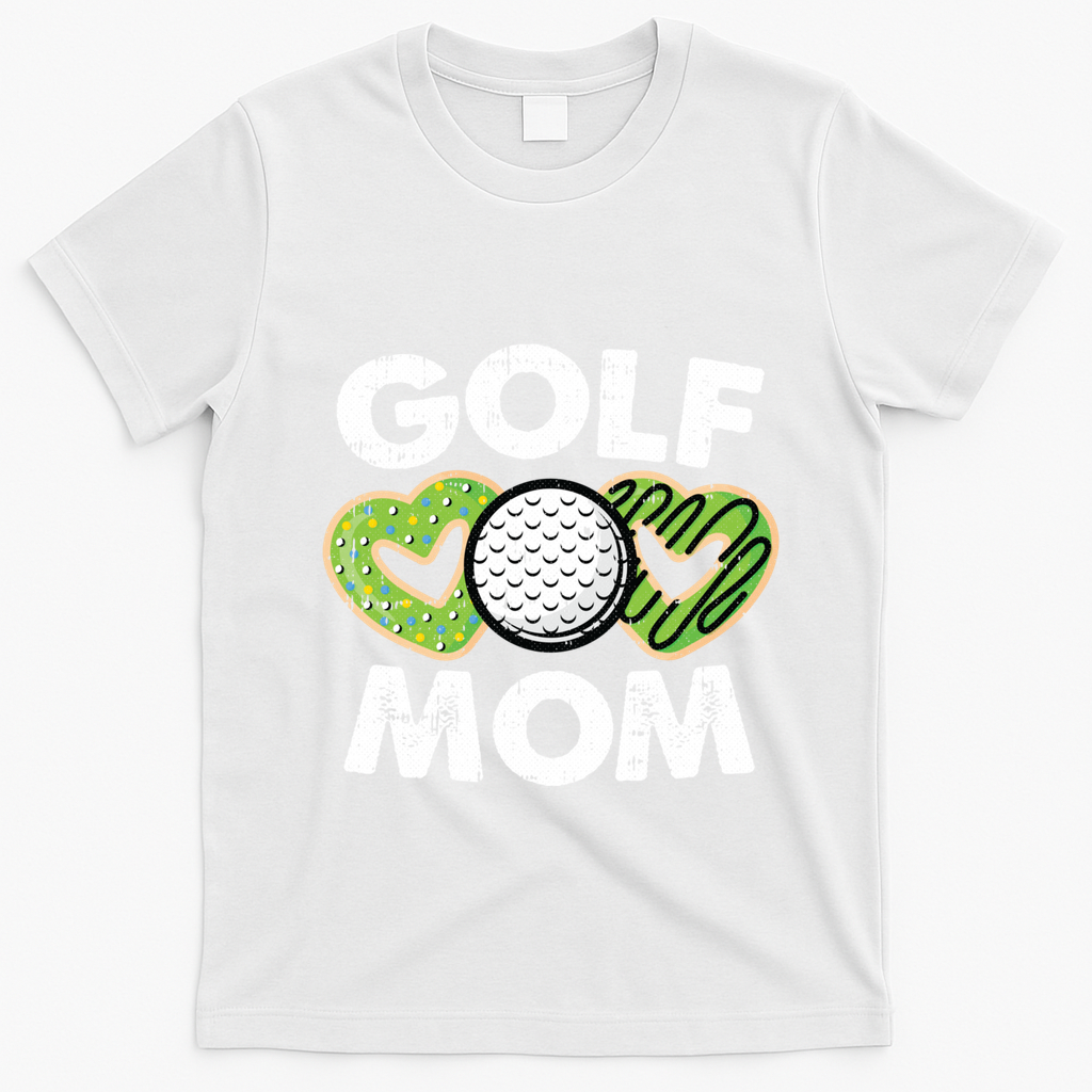Golf Mom Cool Golfing Sports Lover Golfer Mama Mother Meaningful Gift T-Shirt - White