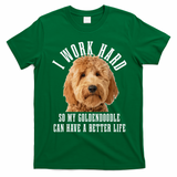 Goldendoodle Mom Doodle Dog Dad Funny Golden Doodle T-Shirt - Irish Green