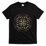 Goblincore Mushroom Eyes - Dark Forest Psychedelic Botanical Art - Black