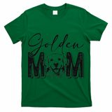Golden Mom Golden Retriever Lover Dog Mama Funny Retro T-Shirt