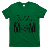 Golden Mom Golden Retriever Lover Dog Mama Funny Retro T-Shirt - Irish Green