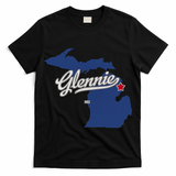 Glennie Michigan MI Map T-Shirt