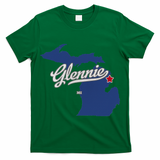 Glennie Michigan MI Map T-Shirt