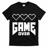 Retro Game Over Out Of Hearts T-Shirt