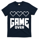 Retro Game Over Out Of Hearts T-Shirt