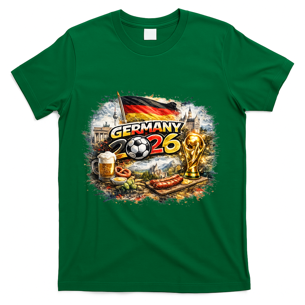 GERMANY North America Soccer Tournament 2026 T-Shirt - Green