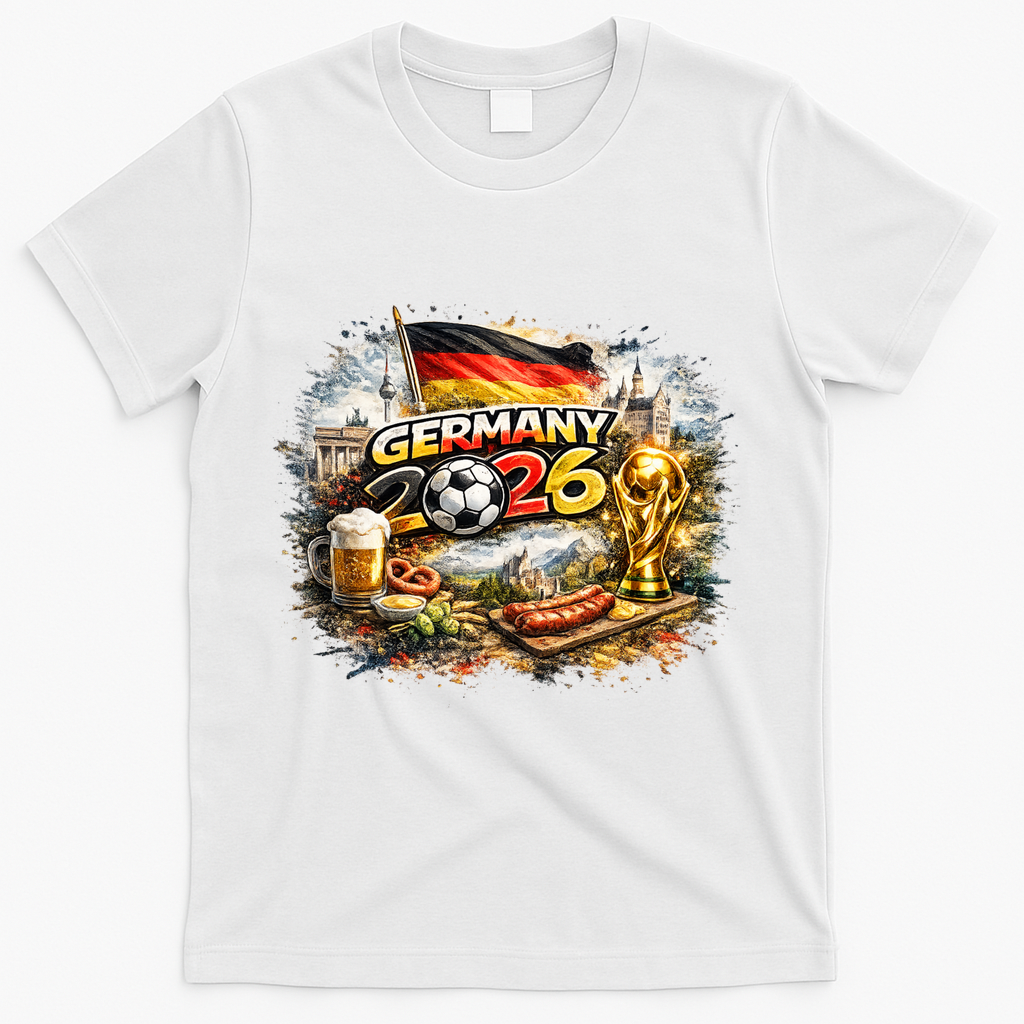 GERMANY North America Soccer Tournament 2026 T-Shirt - White