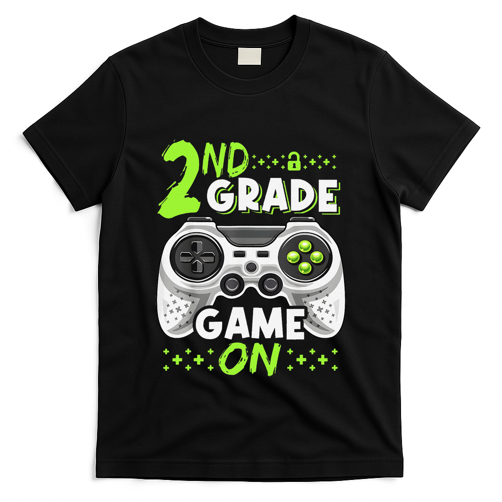 Game On 2nd Grade Back To School Funny Gamer T-Shirt