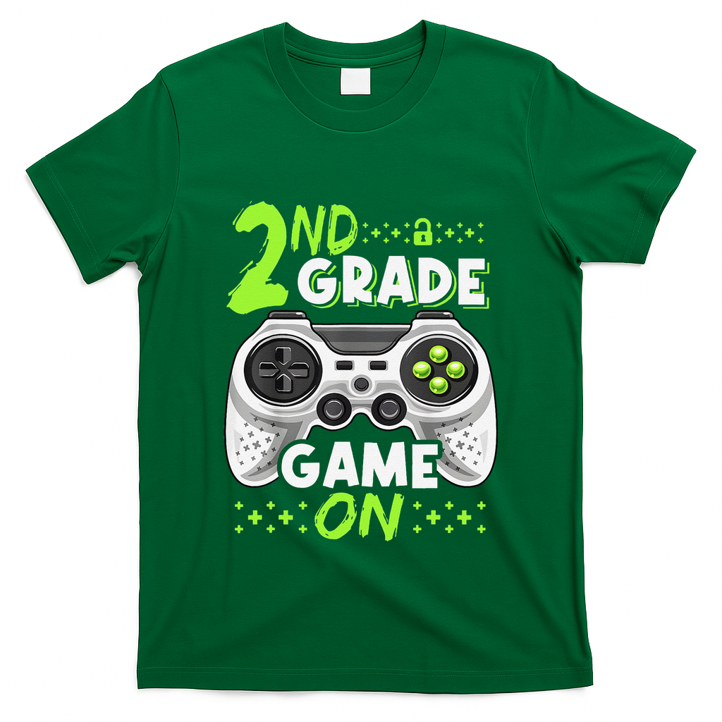 Game On 2nd Grade Back To School Funny Gamer T-Shirt