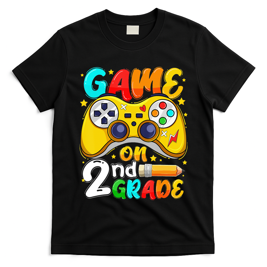 Game On 2nd Grade Back To School Gamer T-Shirt