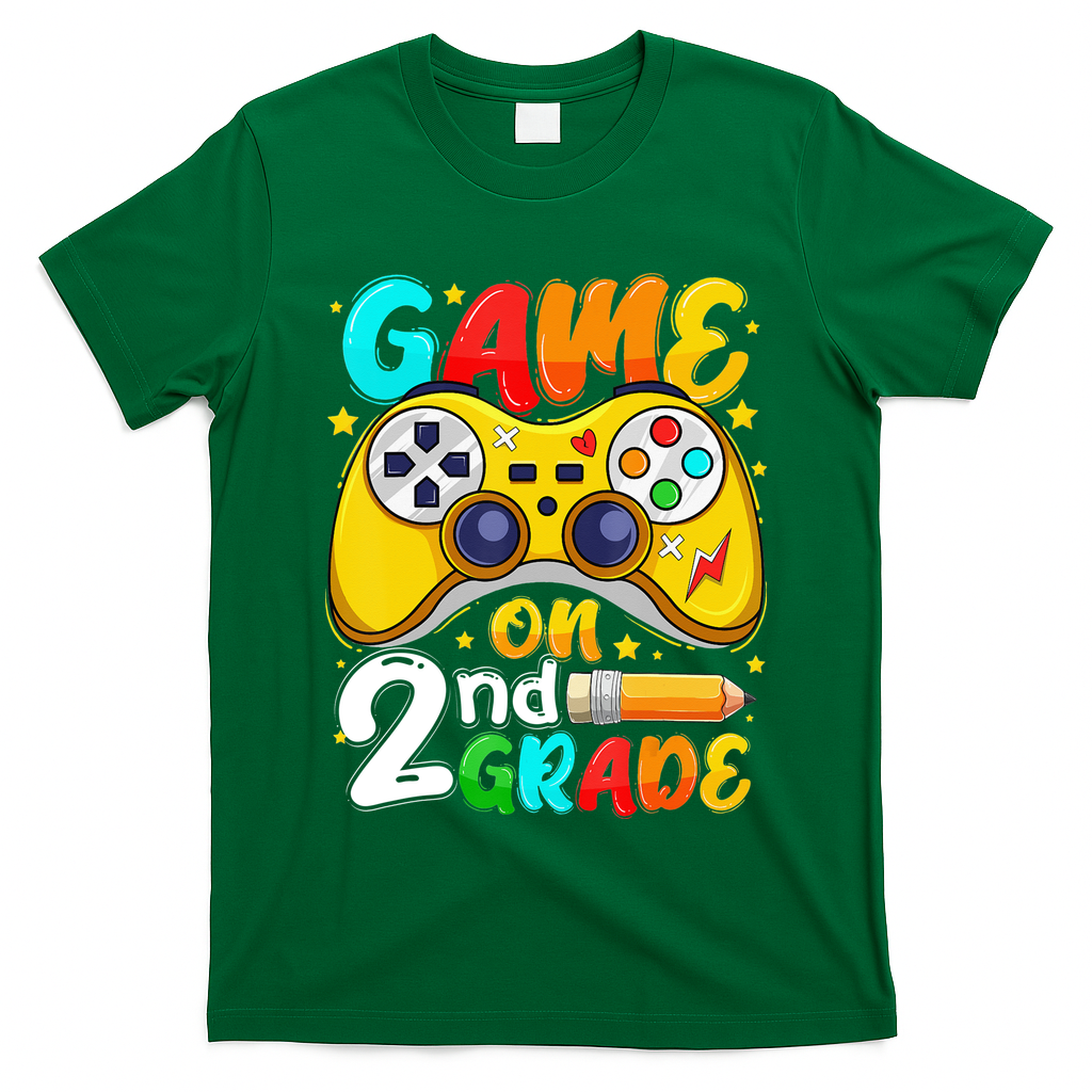 Game On 2nd Grade Back To School Gamer T-Shirt
