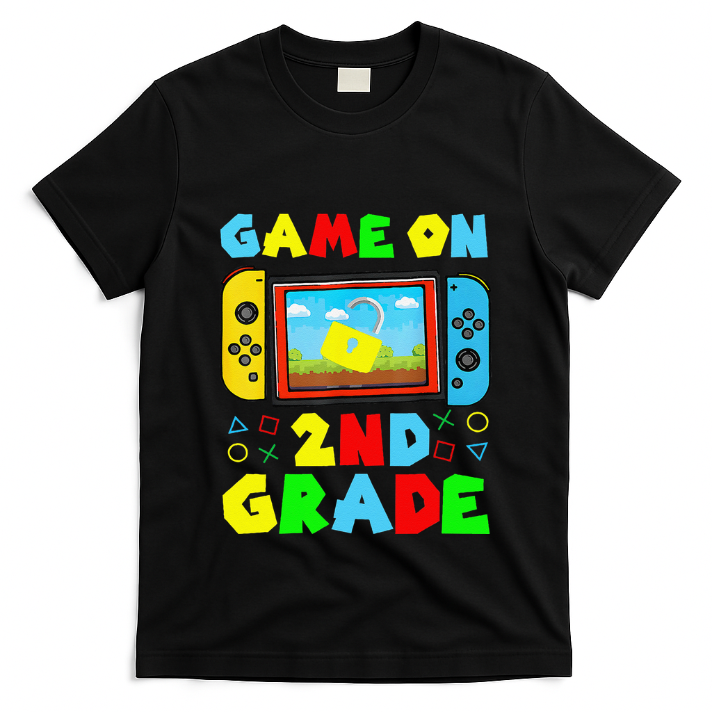 Game On 2nd Grade Back To School Funny Gamer T-Shirt