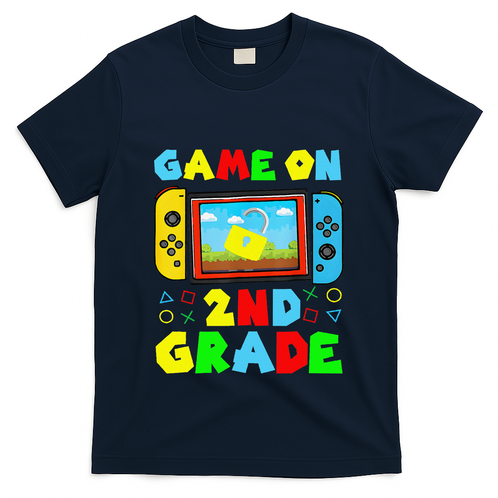 Game On 2nd Grade Back To School Funny Gamer T-Shirt