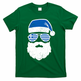 Greek Orthodox Christmas Santa Claus Greece Flag Greek T-Shirt - Irish Green