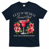 Gulf Of Mexico Social Club Stay Salty Resist Often T-Shirt - Navy