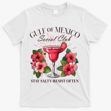Gulf Of Mexico Social Club Stay Salty Resist Often T-Shirt - White