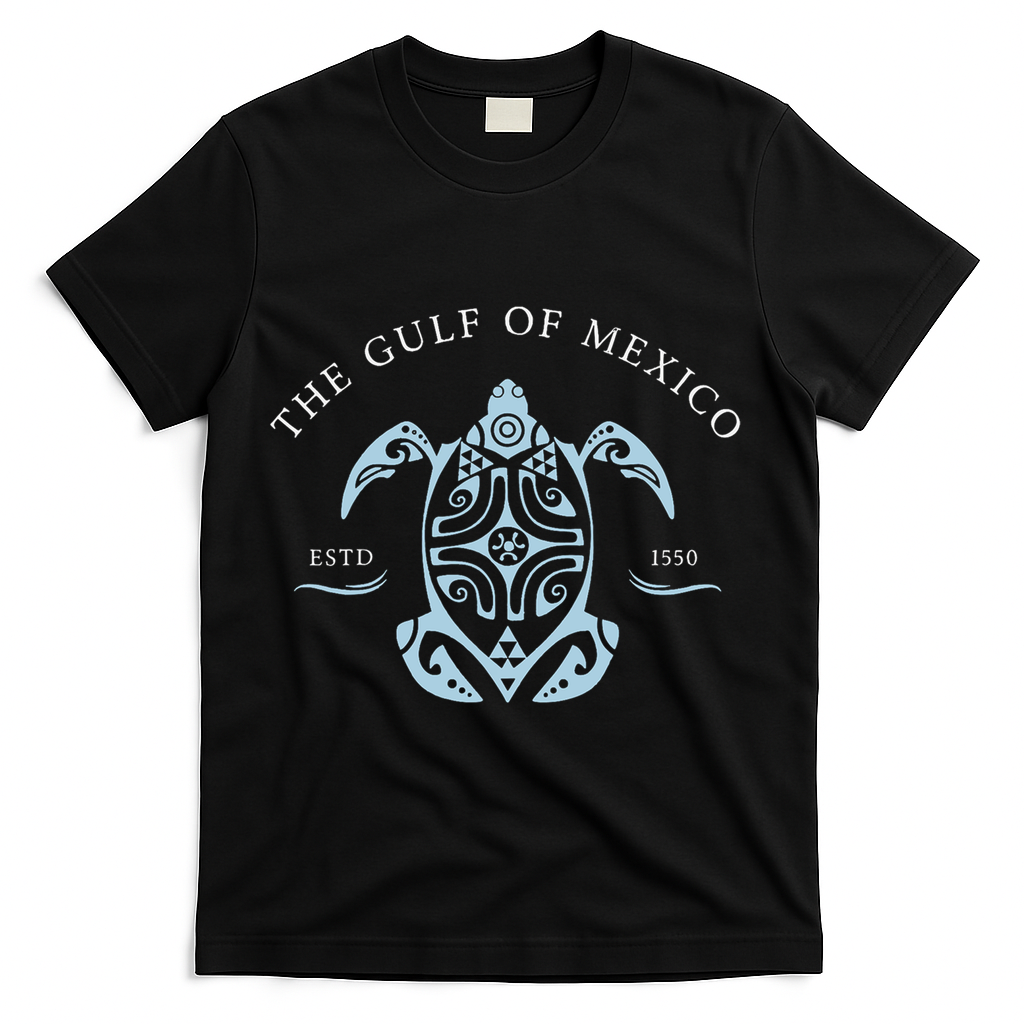 Gulf of Mexico Turtle Anti Trump T-Shirt - Black