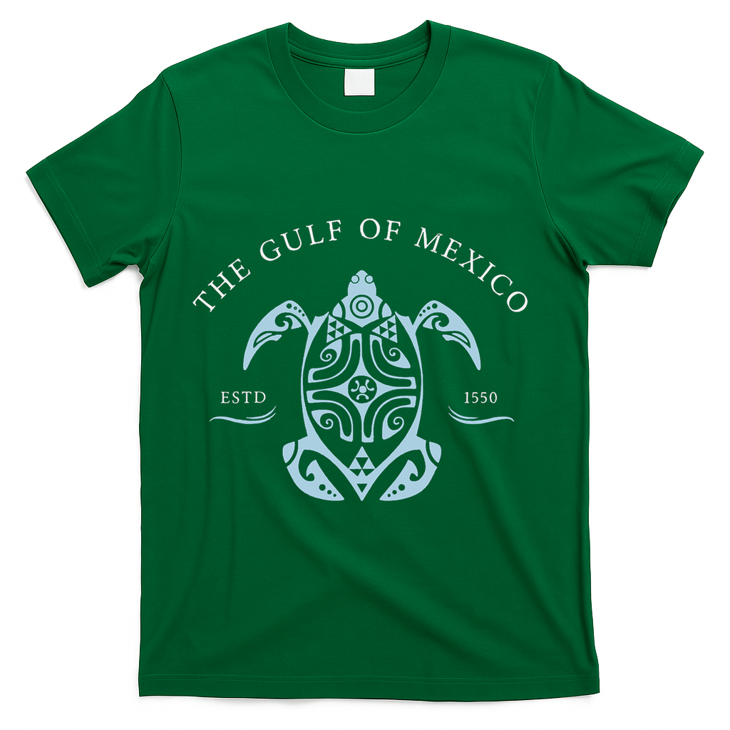 Gulf of Mexico Turtle Anti Trump T-Shirt - Green