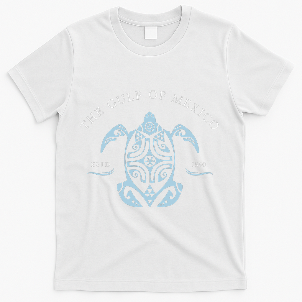 Gulf of Mexico Turtle Anti Trump T-Shirt - White