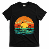 Gulf Of Mexico Beach Palms Summer Vacation T-Shirt - Black