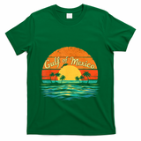 Gulf Of Mexico Beach Palms Summer Vacation T-Shirt - Green