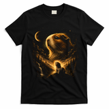 Guinea Pig Cosmic Adventure Art for Animal Lovers T-Shirt - Black