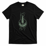 Geometric Pines - Green Version - Black