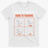 Great Pyrenees Guide To Training Funny Dog Pet Lover T-Shirt - White