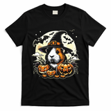 Guinea Pig Halloween Witch Art T-Shirt - Black