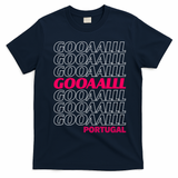 GOOOAAALLL Portugal Soccer Fan Apparel Goal T-Shirt - Navy Blue