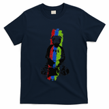 Good Pug Sitting Art T-Shirt - Navy Blue