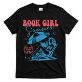 Girl Reading Book Summer Funny Beach Vacation For Book Lover T-Shirt - Black