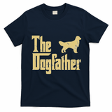 Golden Retriever Funny Dog The Dogfather Parody T-Shirt - Navy Blue