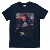 Glitch Renaissance: Mona Lisa - Navy