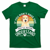 Golden Retriever Retro Vintage Dog Lovers T-Shirt - Irish Green