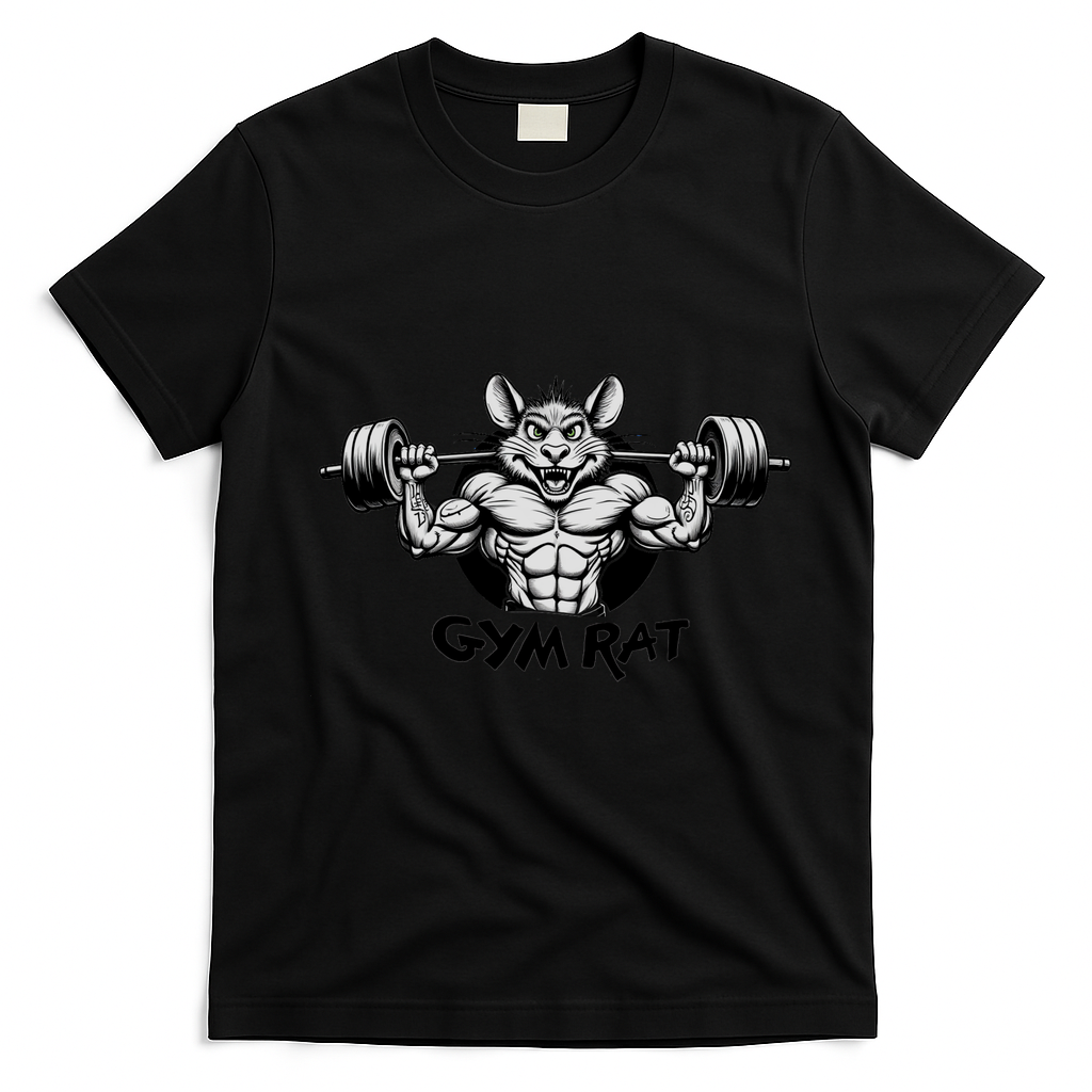 Gym Rat Workout T-Shirt - Black