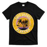 Gulf Shores Alabama Al Vintage Retro 80s Summer Travel T-Shirt - Black - Main