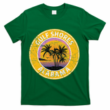 Gulf Shores Alabama Al Vintage Retro 80s Summer Travel T-Shirt - Green - Main