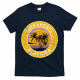 Gulf Shores Alabama Al Vintage Retro 80s Summer Travel T-Shirt - Navy - Main