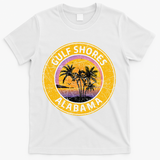 Gulf Shores Alabama Al Vintage Retro 80s Summer Travel T-Shirt - White - Main