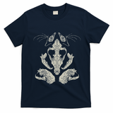 Goth Skulls & Bones Vulture Culture Taxidermy Gothic T-Shirt - Navy Blue