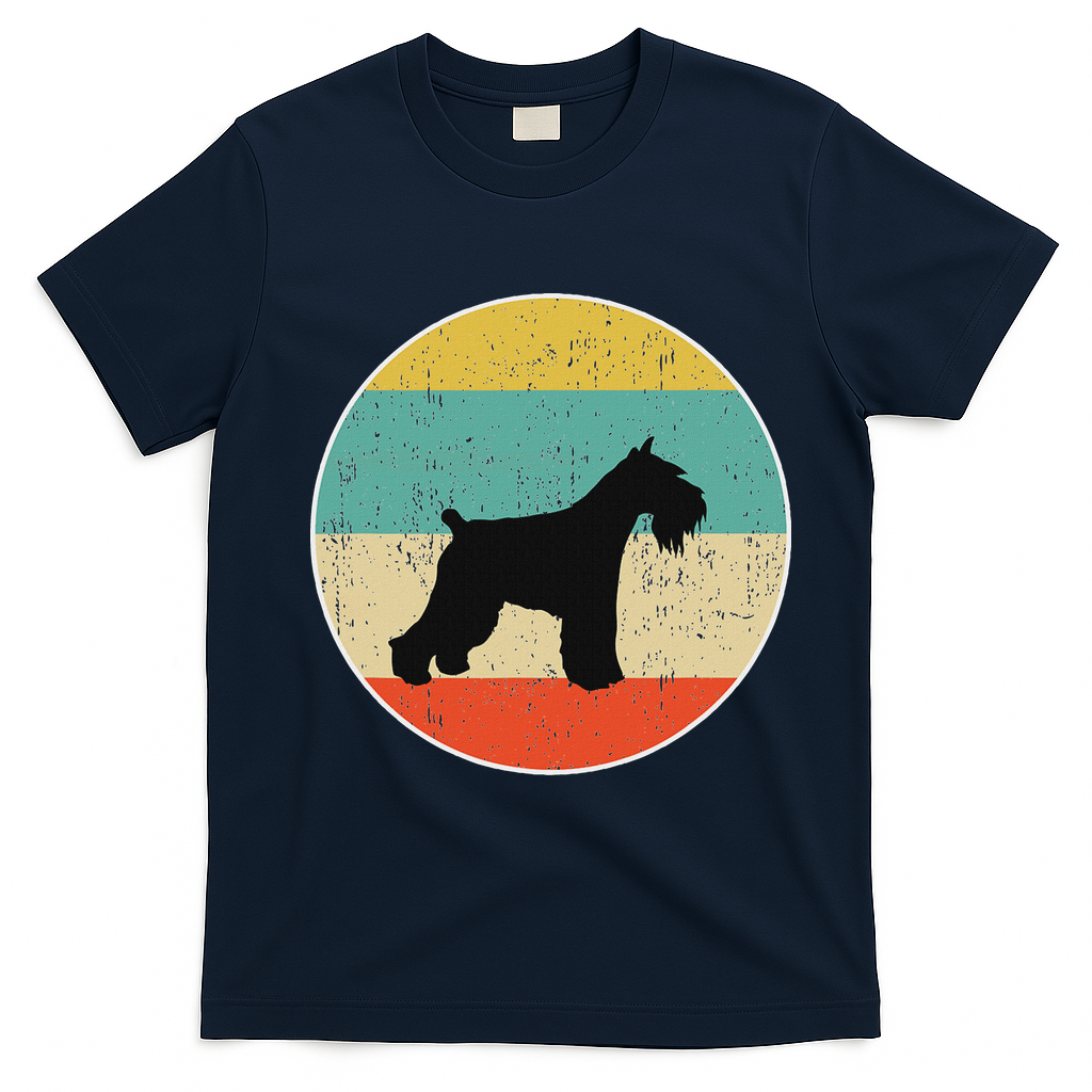 Giant Schnauzer Dog Gift T-Shirt - Navy Blue