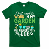 Gardening Shirts Dog Lover Gardener Garden Pet Gift Plants T-Shirt - Irish Green
