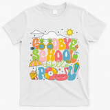 Goodbye School Hello Pool Schools Out For Summer Costume T-Shirt - White