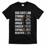 God Says I Am Autism Awareness Christian Bible Verse T-Shirt