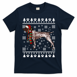 Ger Shorthaired Pointer Dog Santa Hat Xmas Ugly Christmas Meaningful Gift T-Shirt - Navy Blue