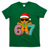 Gingerbread Six Seven 67 Ice Cream Christmas T-Shirt - Irish Green