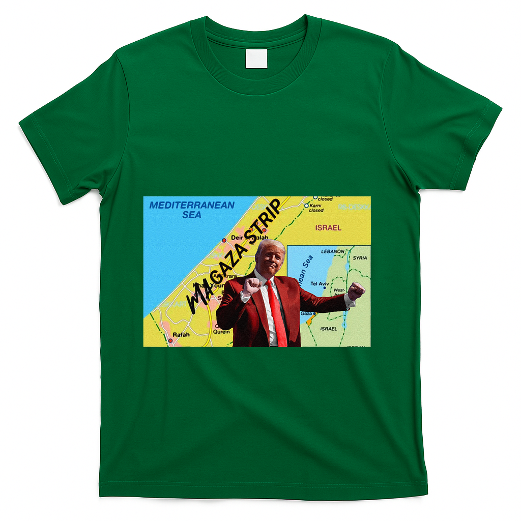 Gaza Strip Trump Magaza Strip T-Shirt - Green
